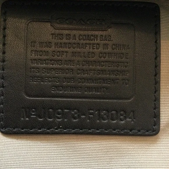 Coach Hampton Carryall F13084 Black Pebbled Leather - Picture 10 of 16